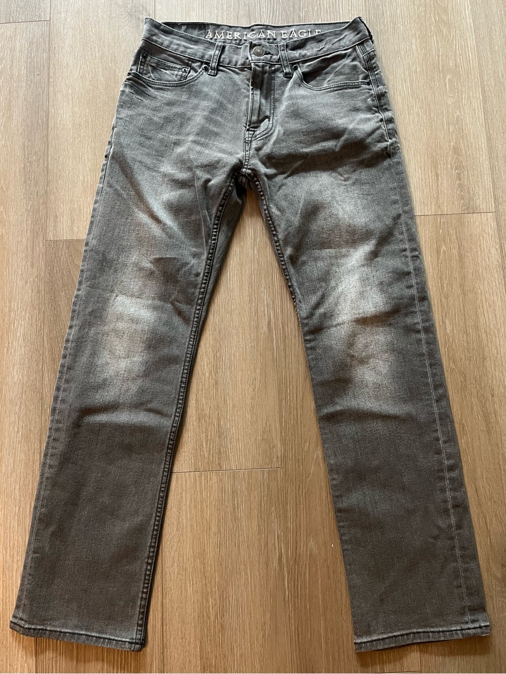 American Eagle Outfitters Men’s Charcoal Original Straight Jeans